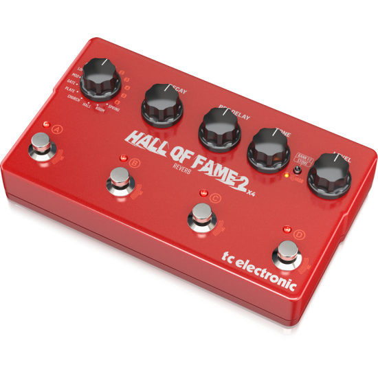 TC Electronic Hall of Fame 2 X4 Reverb Effects Pedal