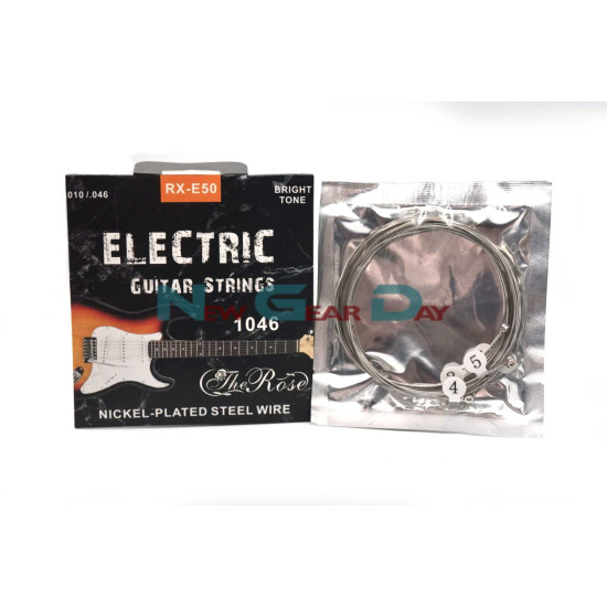 The Rose RX-E50- Electric Guitar Strings Nickel Plated Steel 10 to 46