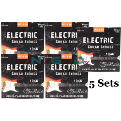 The Rose RX-E50- Electric Guitar Strings Nickel Plated Steel 10 to 46 - 5 sets The Rose RX-E50- Electric Guitar Strings Nickel Plated Steel 10 to 46 - 5 sets