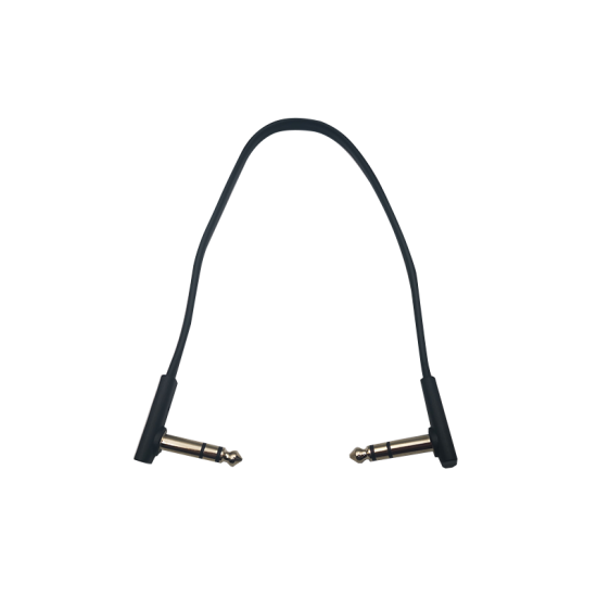 Flat Patch Cable 30 cm / 12 inches TRS Stereo