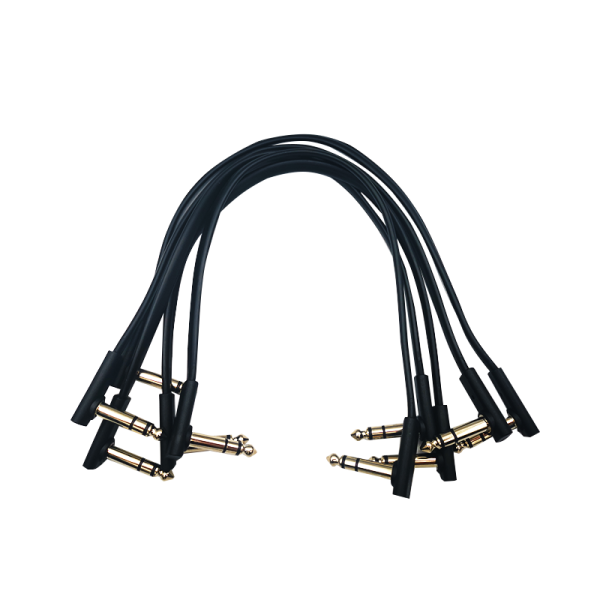New Gear Day Flat Patch Cable 30 cm / 12 inches TRS Stereo - 5pcs New Gear Day Flat Patch Cable 30 cm / 12 inches TRS Stereo - 5pcs