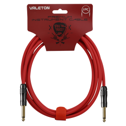 Valeton VGC-3r Premium Instrument Guitar Cable 3meter / 10 feet Red Valeton VGC-3r Premium Instrument Guitar Cable 3meter / 10 feet Red