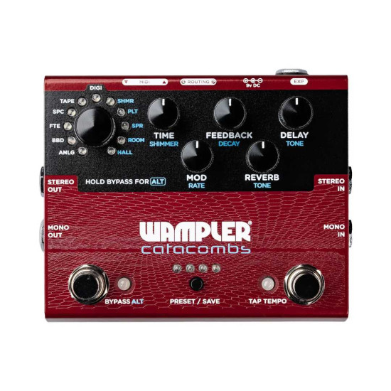 New Gear Day Wampler Catacombs Delay and Reverb guitar effects pedal