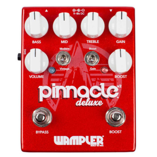 New Gear Day Wampler Pinnacle Deluxe v2 with Boost Distortion Effects Pedal