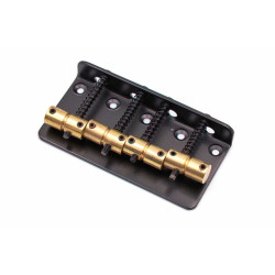 Brokk Classic Standard 4 String Bass Bridge - Matte Black - Brass Saddles Brokk Classic Standard 4 String Bass Bridge - Matte Black - Brass Saddles