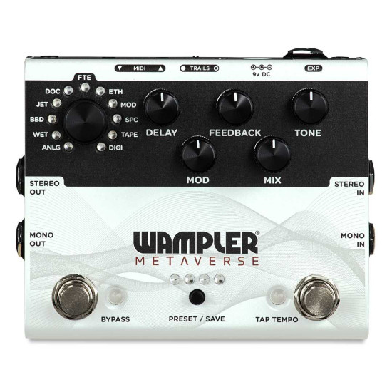 Wampler Metaverse Multi Effects Guitar Delay Pedal