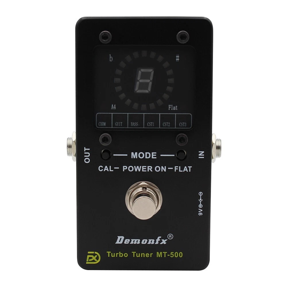 DemonFX MT-500 Strobe Tuner Guitar Bass Pedal High Sensitivity Precision Guitar Bass