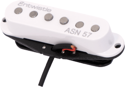 Entwistle ASN 57 Alnico 5 Rods Middle Single Coil Staggered Pole Noiseless Pickup for Electric Guitar